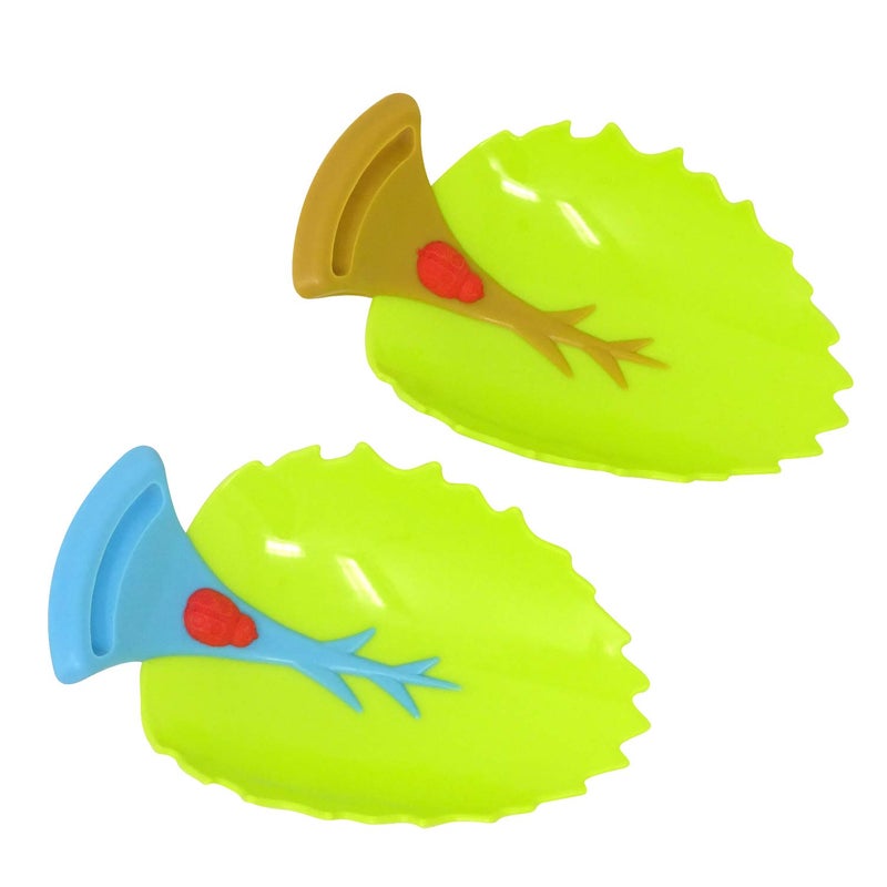 Honbay 2PCS Leaf Faucet Extender Sink Handle Extender Safe and Fun Hand-Washing Solution for Children - Image 1