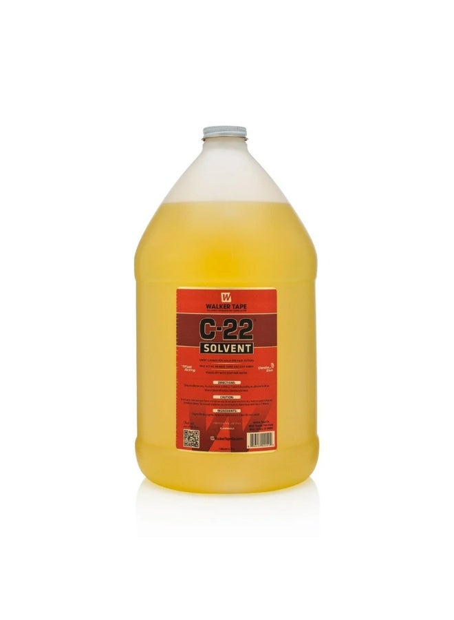 Walker Tape® C-22 Solvent – 3.79 ltr Gallon – Fast-Acting Adhesive Remover for Hair Systems – Oil-Based, Skin-Safe, Citrus Scent – Lace Wig & Toupee Tape Remover - Image 1