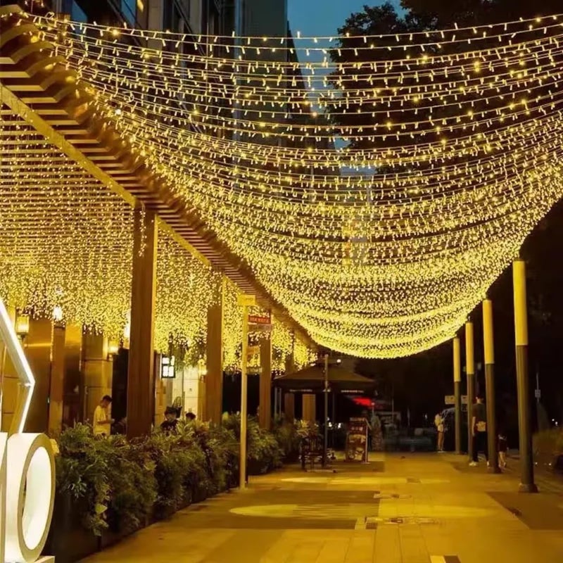 أضواء خرافية U.E بطول 50 متر مع 480 LED - إضاءة زخرفية مقاومة للماء للاستخدام الداخلي والخارجي - Image 5