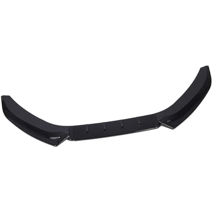 YDuupxe Glossy Black Car Front Bumper Lip Spoiler Kit, ABS Built for S4 B8.5 S-line 2013 to 2016, Easy Install, Enhances Style and Aerodynamics - Image 2