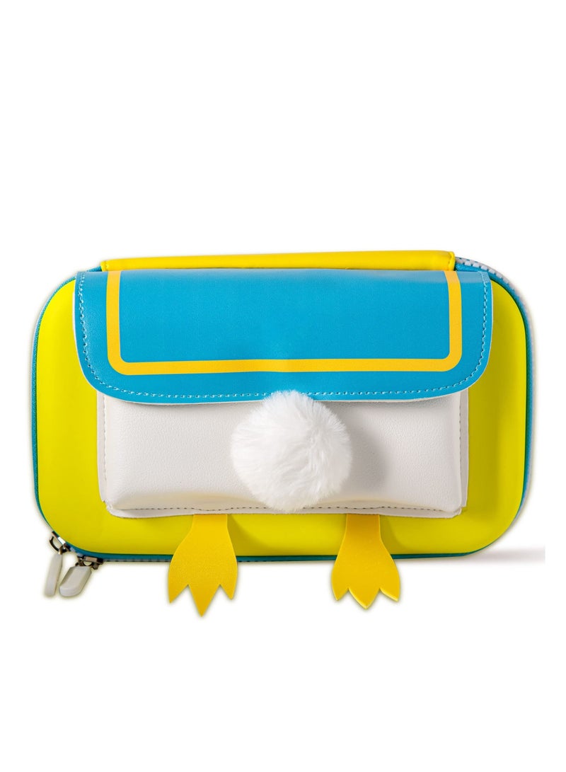 SYOSI Large Capacity Pencil Case, Pencil Case with Detachable Shoulder Strap for Teen Boys Girls School Students (Yellow) - Image 1