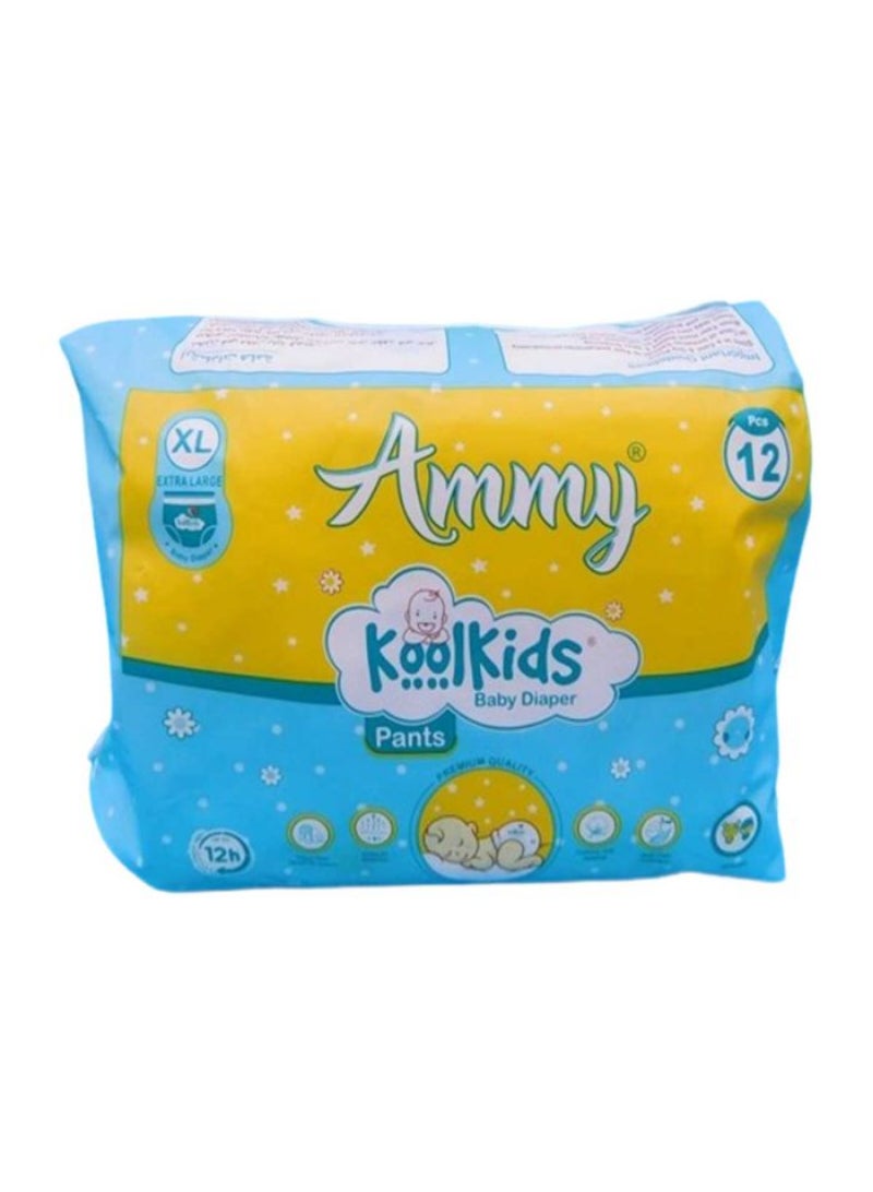 Ammy Cool Kids Premium Baby Diaper Xl 12