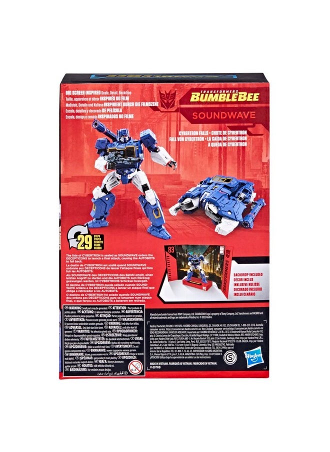 TRANSFORMERS - Toys Studio Series 83 Voyager Class Bumblebee Soundwave Action Figure Ages 8 And Up 6.5Inch - Image 1