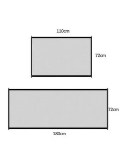 Beauenty Portable Mesh Baby Gate Mesh Magic Pet Dog Gate for Stairs Doorways Hallways Easy-Install Child's Safety Gates Folding for Indoor and Outdoor Safety Gate Easy to Use Baby Gate for Stairway, Black  - Image 2