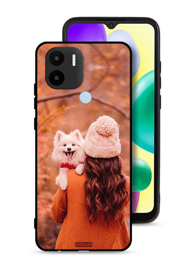 Tolwak Xiaomi Redmi A1 Plus Protective Case Cover Holding Puppy - Image 1