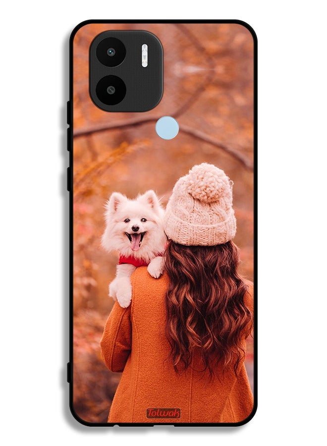 Tolwak Xiaomi Redmi A1 Plus Protective Case Cover Holding Puppy - Image 2