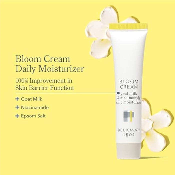 Beekman 1802 Bloom Cream Goat Milk Face Moisturizer, 15mL - Lightweight, Gentle, Deeply Hydrating & Nourishes Skin Barrier - All Skin Types - Cruelty Free - Packaging May Vary - Image 2