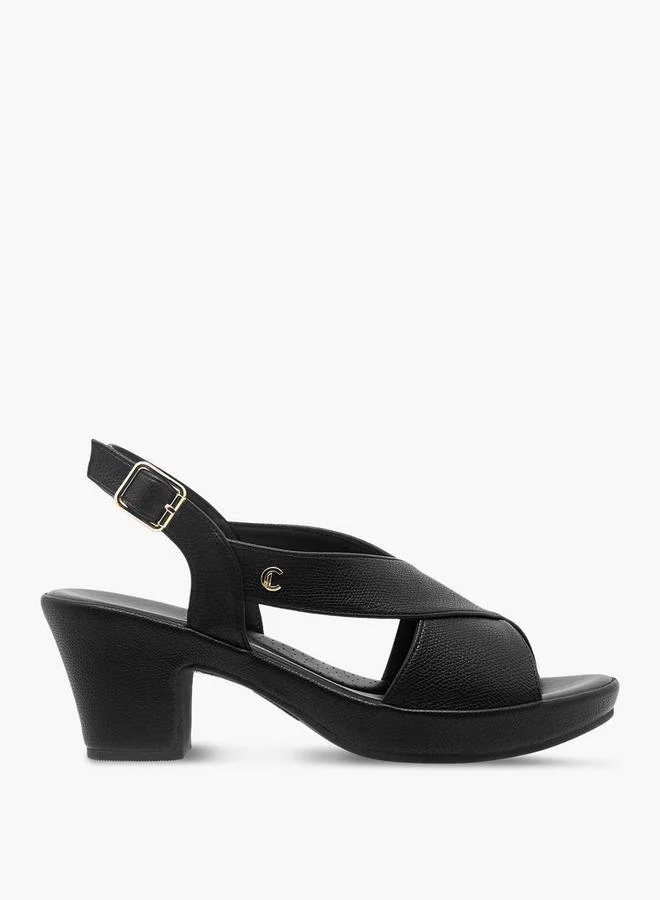 Le Confort Women Cross Strap Block Heel Sandals