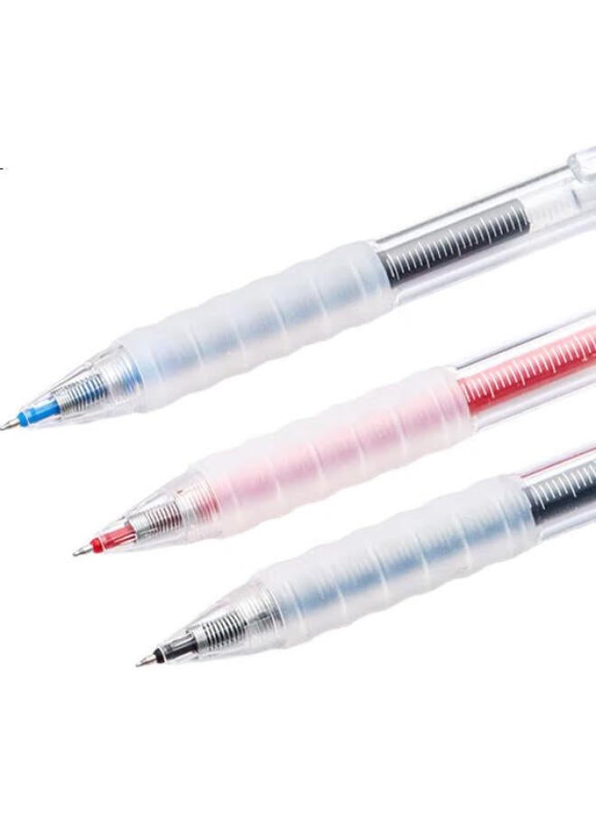 Aihao Gel Pen, St Tip, Quick-Drying, For Exam Practice, Carbon Ink, 0.5Mm, Office Pen, Black, 3 Pcs, D270 - Image 2