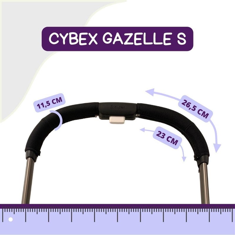 PROTEC TIF Neoprene Handlebar Covers Compatible with CYBEX Gazelle S - Image 2
