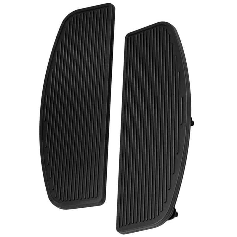 Universal Motorcycle Foot Pegs Rubber Pads Extended Front Footrest Inserts 1 Pair Black - Image 2
