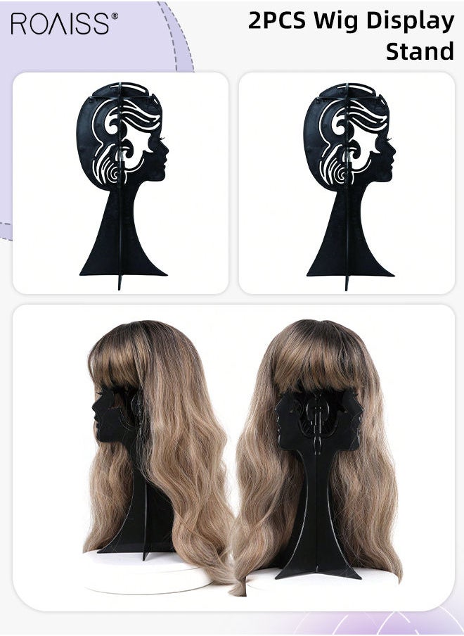 2 Pieces Wig Stand Hairstyle Display Stand, Plastic Portable Travel Wig Stand with Removable Wig Head for Storing Wigs, Wig Caps and Hair Accessories at Home and Hair Salon - pzsku/Z10D6A7CF0926777AA930Z/45/_/1694007366/8f9ca927-63a0-4496-979c-efdb82ffa1d6