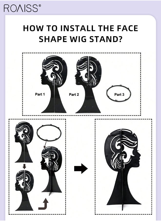 2 Pieces Wig Stand Hairstyle Display Stand, Plastic Portable Travel Wig Stand with Removable Wig Head for Storing Wigs, Wig Caps and Hair Accessories at Home and Hair Salon - pzsku/Z10D6A7CF0926777AA930Z/45/_/1694007367/c3c1ff46-6d7f-4e17-bdc5-362ad6cb8f82