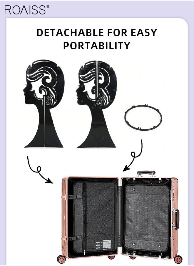 2 Pieces Wig Stand Hairstyle Display Stand, Plastic Portable Travel Wig Stand with Removable Wig Head for Storing Wigs, Wig Caps and Hair Accessories at Home and Hair Salon - pzsku/Z10D6A7CF0926777AA930Z/45/_/1694007369/0d4a3e72-6eee-4141-88f9-c059342fc794