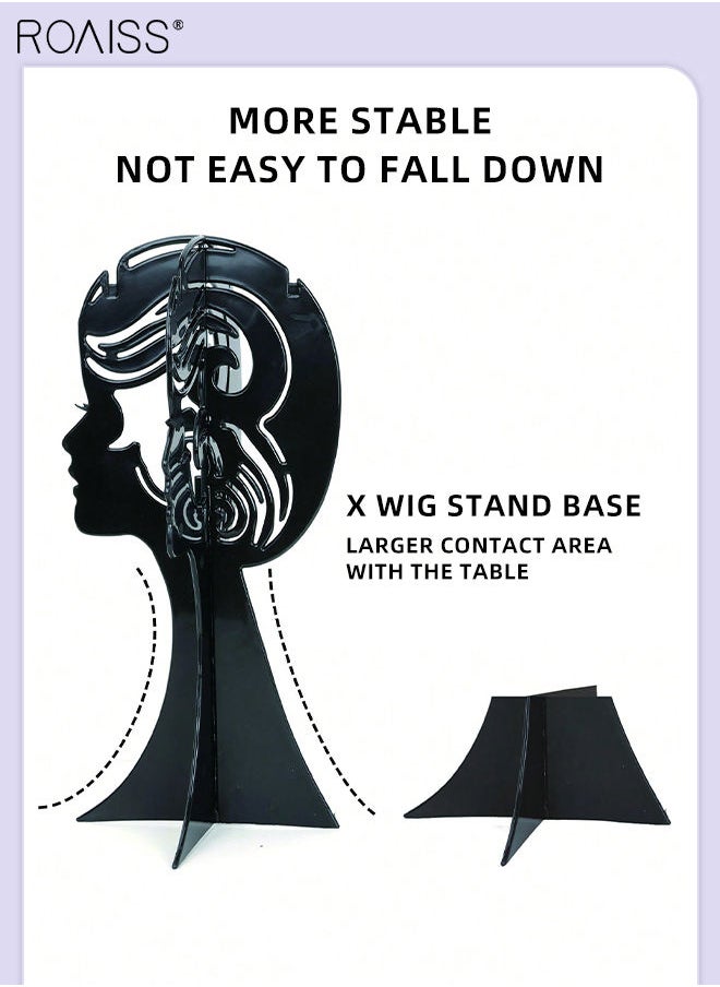 2 Pieces Wig Stand Hairstyle Display Stand, Plastic Portable Travel Wig Stand with Removable Wig Head for Storing Wigs, Wig Caps and Hair Accessories at Home and Hair Salon - pzsku/Z10D6A7CF0926777AA930Z/45/_/1694007376/c1d4c0d9-c4da-46ca-b3fe-49ccf122379c