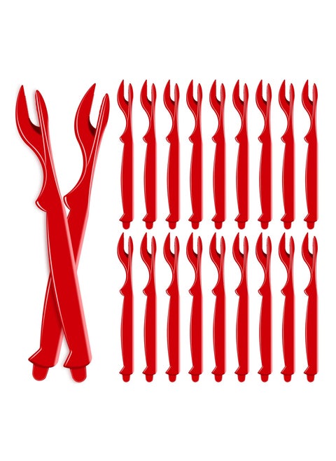 20PCS Durable Crab Leg Crackers Set, Seafood Tools with Shellfish Picks Knife Easy-to-Use Crab Leg Opener and Picks Crab and Lobster Leg Crackers Kit for Lobster, Crab, Crawfish, Prawns, Shrimp