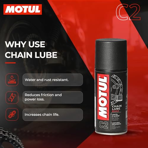 Motul Combo of C2 Chain Lube (400 ml) and C1 Chain Clean for All Bikes (400 ml) (LBCH014) - Image 5