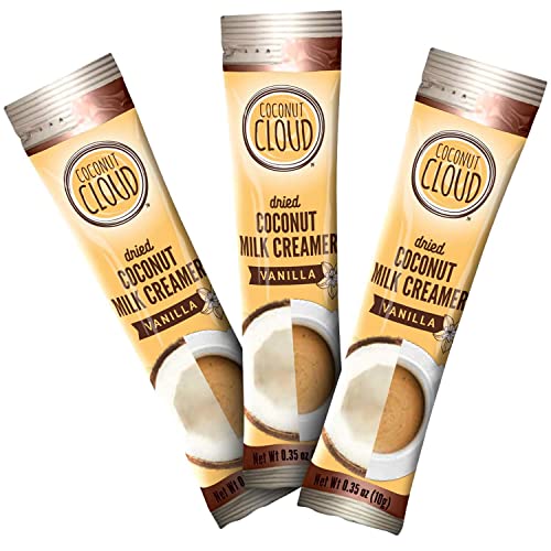 Coconut Cloud DairyFree Coffee Creamer  Minimally Processed Shelf Stable Made from Coconut Powdered Milk  Vegan Gluten Free NonGMO Home Office Travel Creamers Vanilla  20 Sticks - Image 5