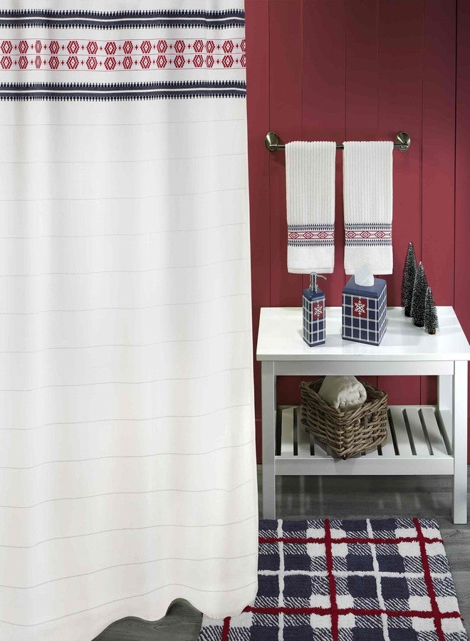 Izod - Shower Curtain, Durable Polyester Bathroom Essentials, Holiday Home Decor, Dorm Room Essentials (Aspen Collection, 72") - Image 5
