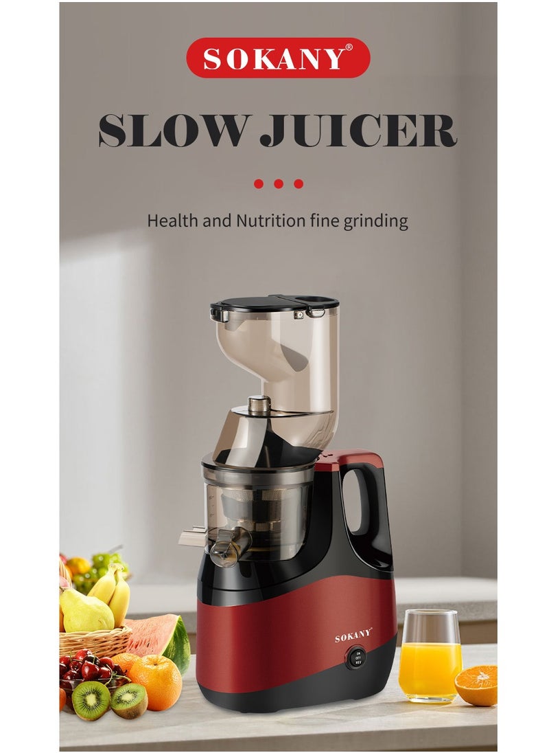 sokany - Slow Masticating Juicer, Slow juicer, Fruit/Vegetable Juicer, Cold Press Juicer with High Output - Image 1
