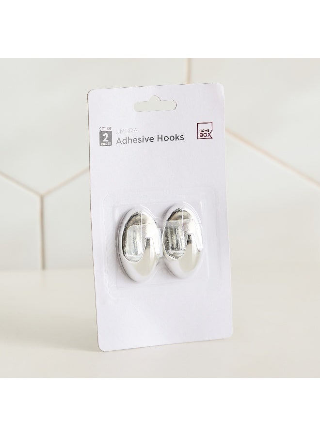 Home Box Chrome Finish Decorative Hooks - Set of 2 - Image 4
