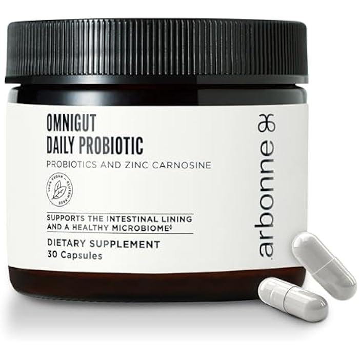 Arbonne OmniGut Daily Probiotic Supplement - Probiotics for Men and Women to Support Digestion, Gut Health for Women, Probiotic Capsules, 30 Count - Image 1