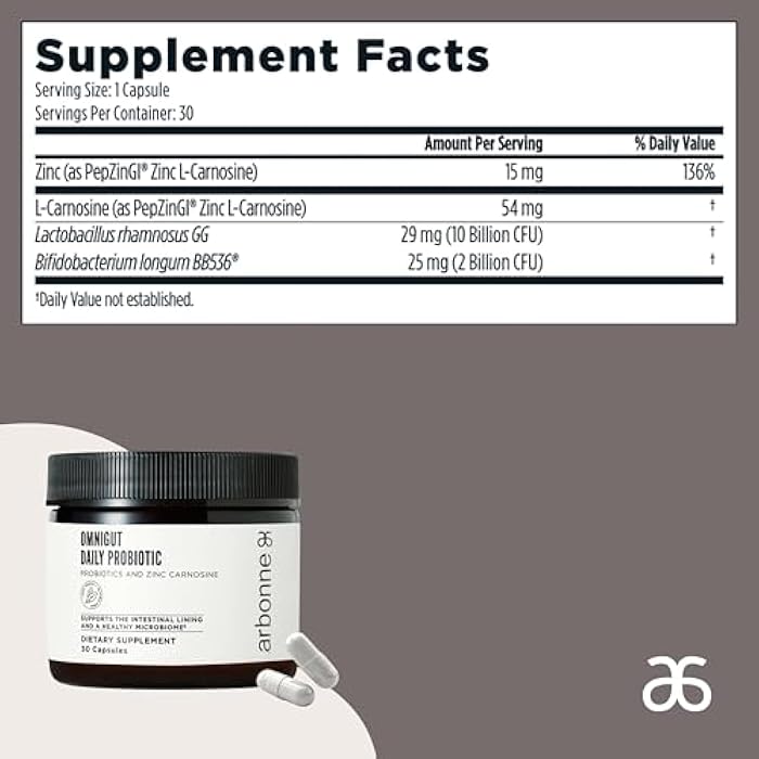 Arbonne OmniGut Daily Probiotic Supplement - Probiotics for Men and Women to Support Digestion, Gut Health for Women, Probiotic Capsules, 30 Count - Image 4