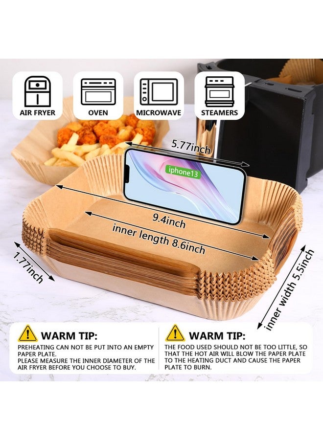 AYGXU (125PCS) Air Fryer Liners, Disposable for Ninja Dual Air Fryer accessories, Parchment Paper liners rectangle 8.6''*5.5'' - Image 1