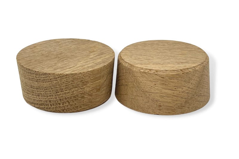 2Inch American White Oak Wood Bourbon Wine Barrel Cask Keg Bung Plug  Great for Home Brewers Distillers Wine Enthusiasts 2Pack