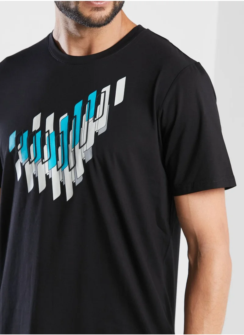 الإمارات 3D Logo Graphic T-Shirt