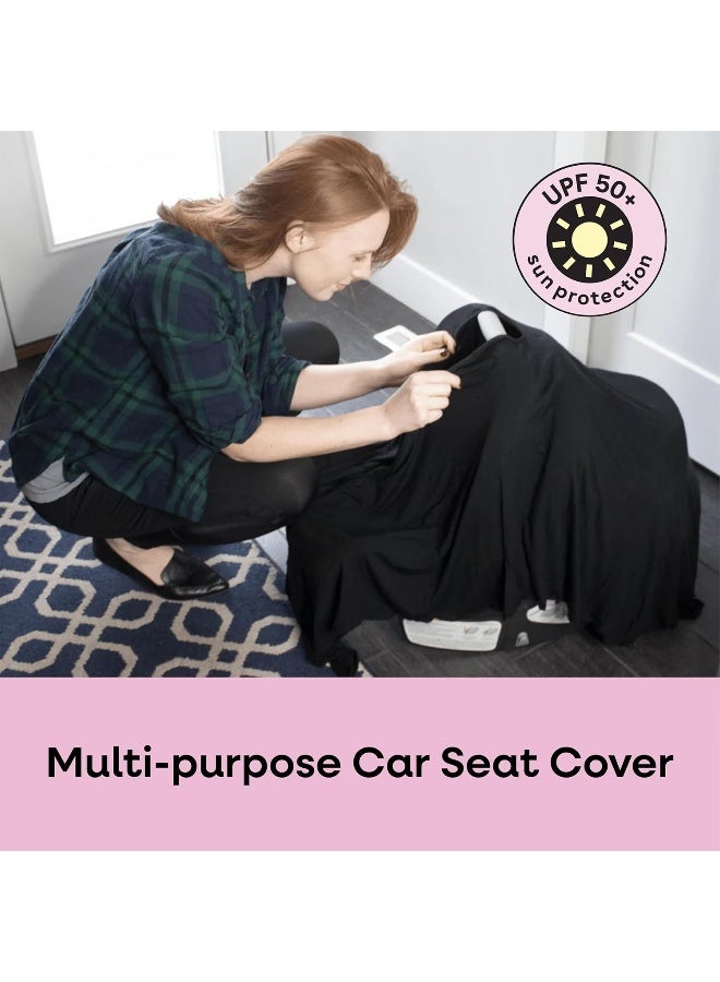 بامبووبيس Bam Nursing Cover, Breastfeeding Shawl  Baby Carrier - Image 3