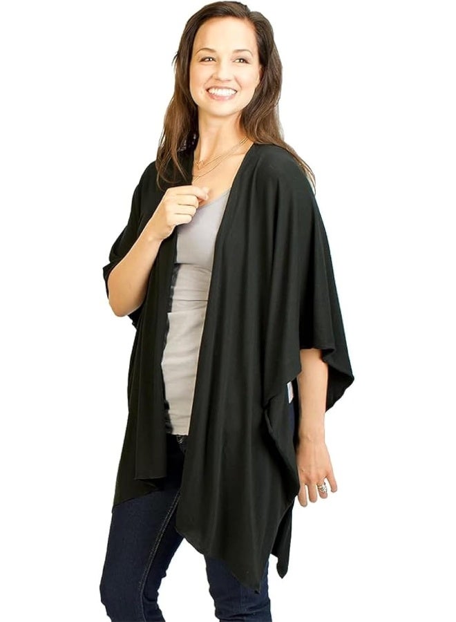 بامبووبيس Bam Nursing Cover, Breastfeeding Shawl  Baby Carrier - Image 1