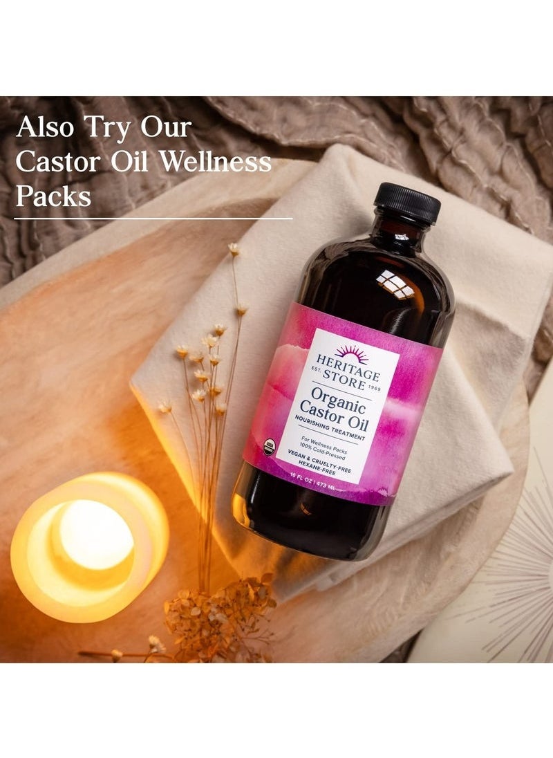 Heritage Store Heritage Store Organic Castor Oil, Cold Pressed 16 Fl.Oz 473ml  - Image 5