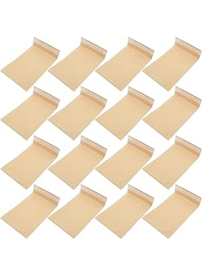 Double Layer Self Seal Bubble Mailers 12x22cm 50 Pcs Kraft Padded Envelopes Shockproof Shipping Bags - Image 1