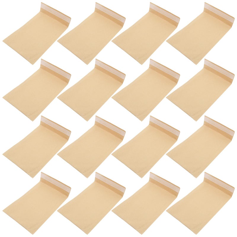 Double Layer Self Seal Bubble Mailers 12x22cm 50 Pcs Kraft Padded Envelopes Shockproof Shipping Bags - Image 2