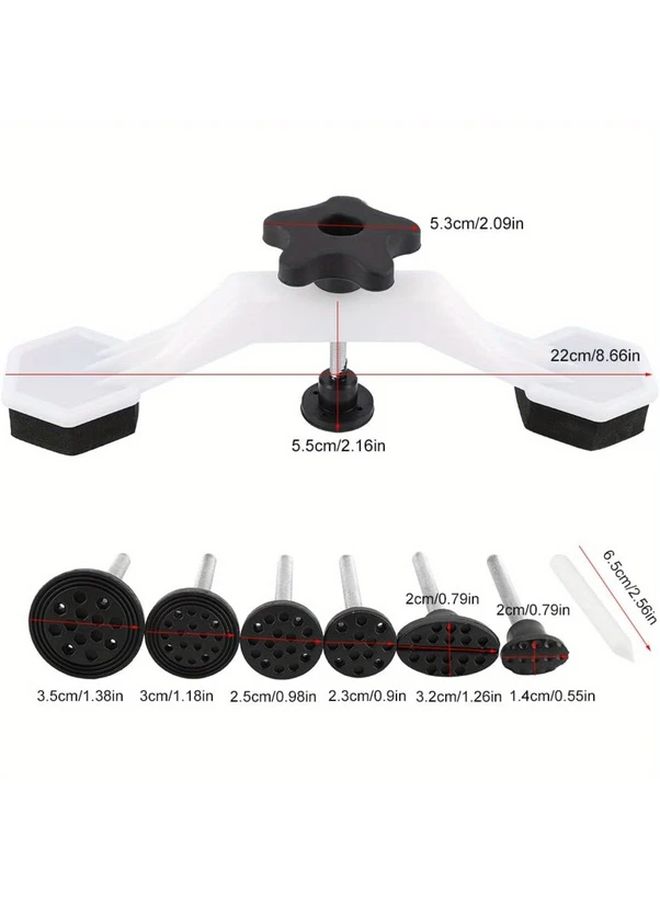 7 Pcs Car Dent Repair Tools Paintless Dent Removal Kit With 6 Pulling Heads - Image 1