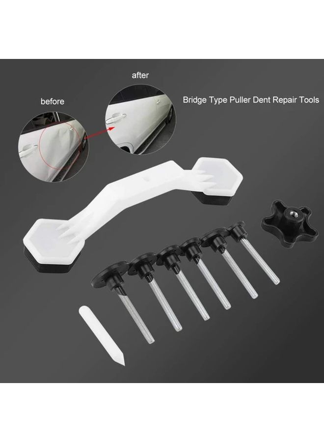 7 Pcs Car Dent Repair Tools Paintless Dent Removal Kit With 6 Pulling Heads - Image 2
