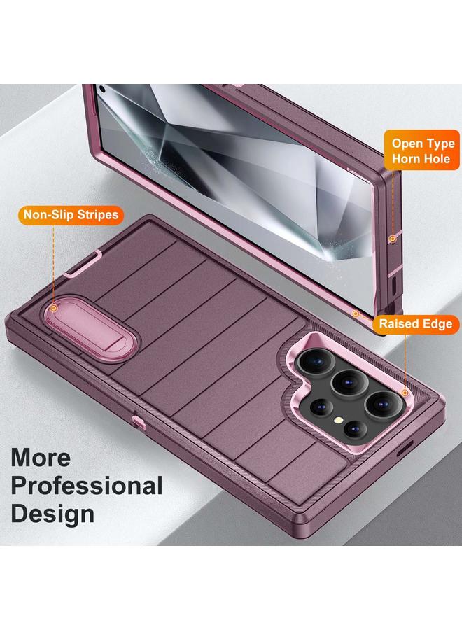 S-TOP Case For Samsung Galaxy S24 Ultra 5G Defender Gen2 Rugged PC + Silicone Phone Case with Holder - Image 3