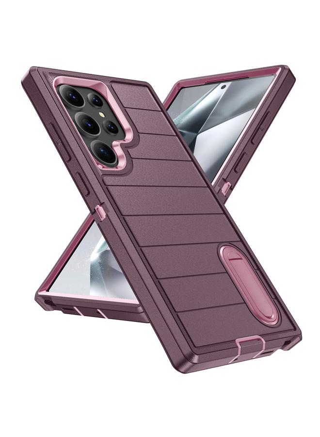 S-TOP Case For Samsung Galaxy S24 Ultra 5G Defender Gen2 Rugged PC + Silicone Phone Case with Holder - Image 2
