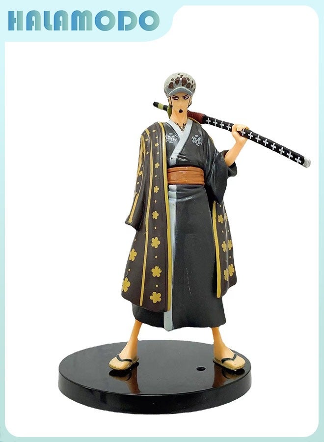 HALAMODO One Piece The Man of the Grand Line, Wano Country Law Figure Model, Doll Decoration, Trendy Toy 18 cm - Image 1