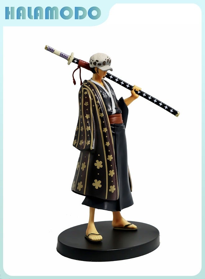 HALAMODO One Piece The Man of the Grand Line, Wano Country Law Figure Model, Doll Decoration, Trendy Toy 18 cm - Image 5