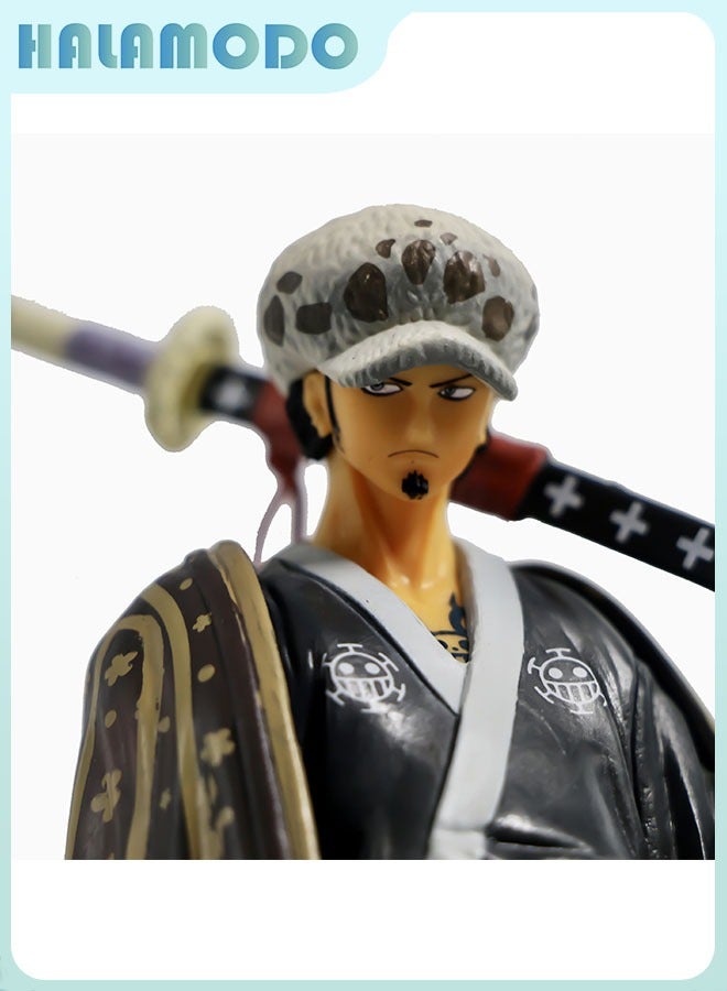 HALAMODO One Piece The Man of the Grand Line, Wano Country Law Figure Model, Doll Decoration, Trendy Toy 18 cm - Image 4