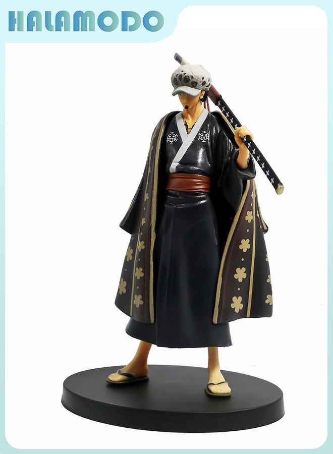 HALAMODO One Piece The Man of the Grand Line, Wano Country Law Figure Model, Doll Decoration, Trendy Toy 18 cm - Image 2