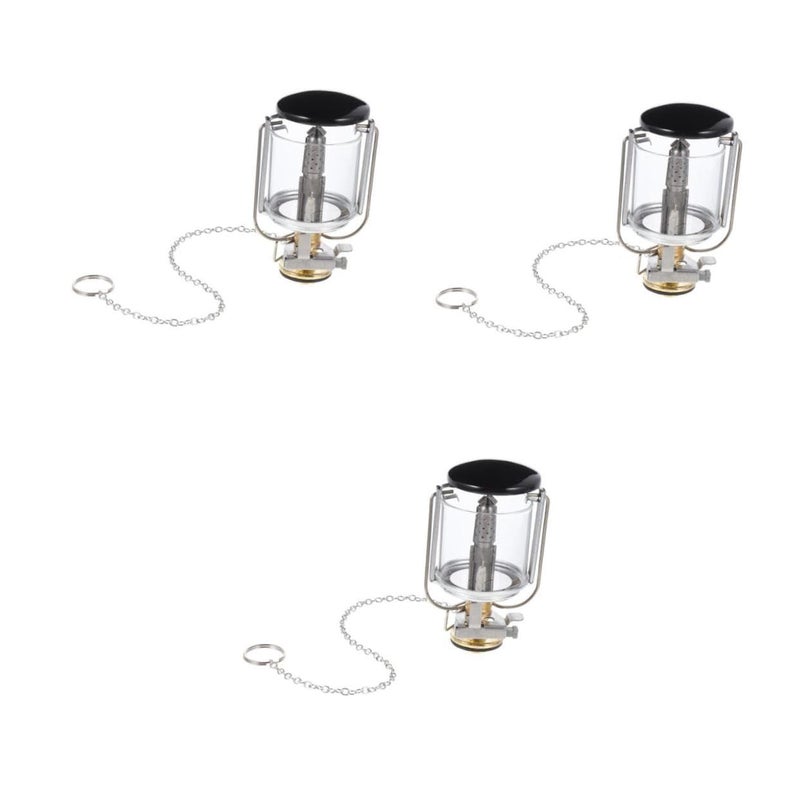 Compact 3 Piece Outdoor Gas Lantern Set for Camping Hiking Fishing and Emergency Use - Image 2