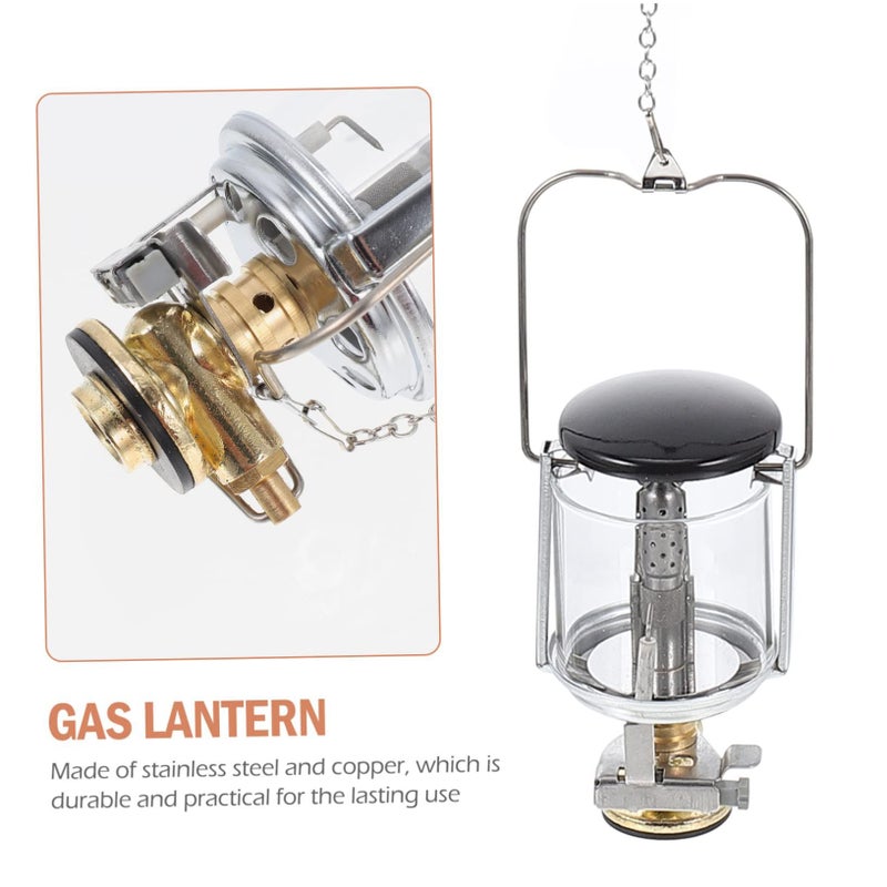 Compact 3 Piece Outdoor Gas Lantern Set for Camping Hiking Fishing and Emergency Use - Image 3