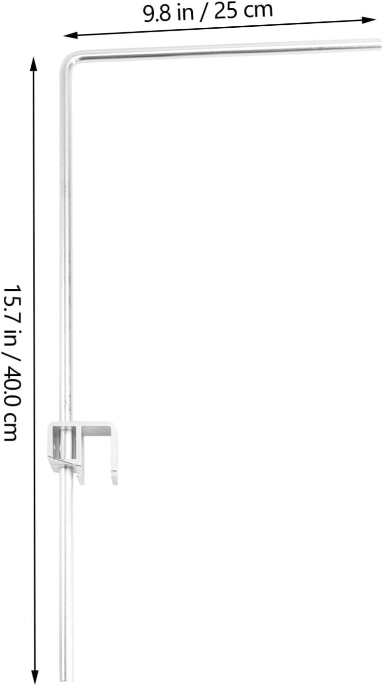 klarako 1set Fish Tank Light Hanger Light Hanging Bracket Aquarium Light Holder Bracket Pendant Light Fixtures Fish Tank Accessories Lamp Aluminum Alloy Fish Tank Lights Adjustable Shelf - Image 2