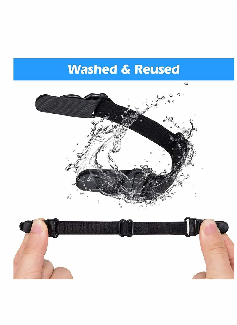 Excefore - Mask Extender Strap,Ear Savers,Elastic Fabric Mask Holder for Masks,Masks Extension Hook Adjustable for Extending Masks Buckle Ear Protectors,Mask Straps for Back of Head(12PCS) - Image 1