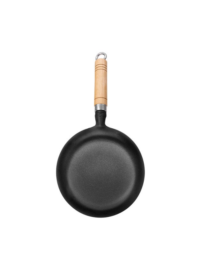 Telssida Cast Iron Mini Frying Pan Skillet Egg Pan Home Steak Pan Baby Food Pan Uncoated Raw Iron Mini Breakfast Pan - Image 2