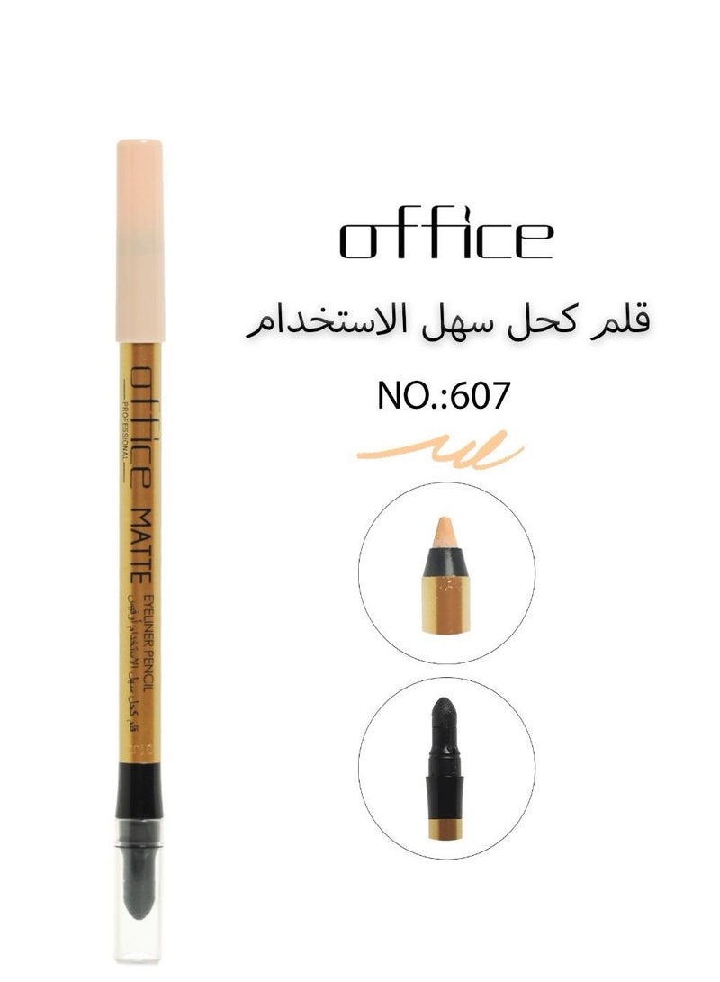 Office Matte Eyeliner Pencil NO. :607  - Image 1