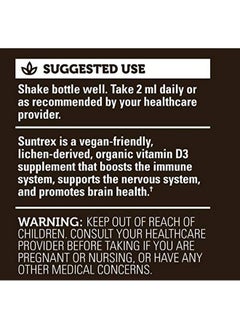 global healing center Suntrex Liquid Vitamin D3; 5000 Iu For Men & Women Vegan Friendly Nongmo; Supports Bones Immunity And Joints (2 Fl Oz)  - Image 4